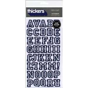   Chipboard Letter Stickers, Letterman Sapphire: Arts, Crafts & Sewing