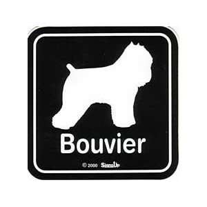  Bouvier Square Sticker 