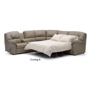  Palliser Tracer Leather Reclining Sleeper Sectional: Home 
