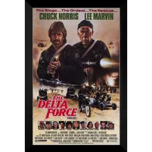    Delta Force FRAMED 27x40 Movie Poster Chuck Norris