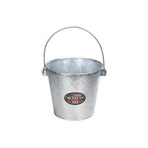  GALVANIZED HOT DIPPED STABLE PAIL, Color STEEL; Size 15 