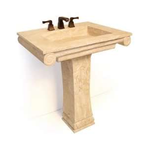   Vontz CAP765384 Capital Pedestal Sink Material Beige Travertine Baby