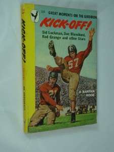 KICK OFF! Ed Fitzgerald Football Sport BANTAM BOOK 1948  