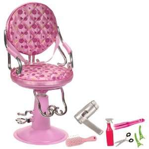    Our Generation Light Pink Salon Chair For 18 Dolls: Toys & Games