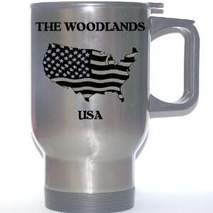  US Flag   The Woodlands, Texas (TX) Stainless Steel Mug 