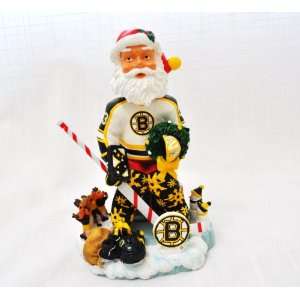  Boston Bruins Official NHL Santa Clauss xmas resin hand 
