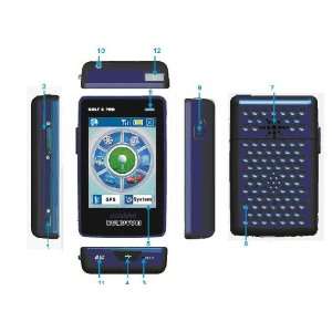 com portable golf course range finder gps navigation 4g memory++ golf 