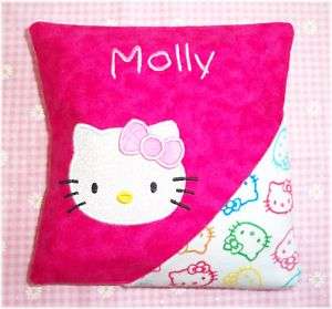 Girls Personalized Hello Kitty Tooth Fairy Pillow Embro  