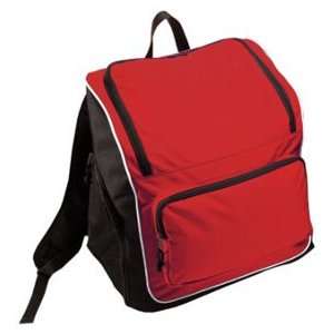 Sportsman Super Heavy Oxford Canvas Backpacks SCARLET/BLACK/WHITE 18 X 