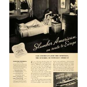   Lines Cruise Room Ship Sailing   Original Print Ad: Home & Kitchen