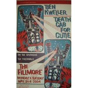  BEN KWELLER DEATH CAB FOR CUTIE FILLMORE POSTER F616