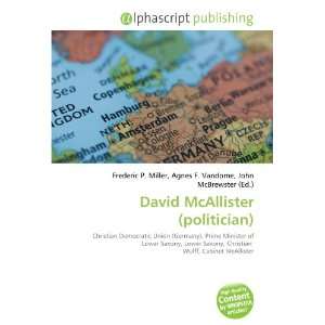  David McAllister (politician) (9786132653642) Books