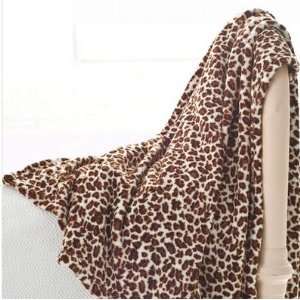  Pine Cone Hill Sheepy Fleece Leopard Throw