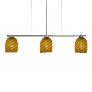 Bimbi Amber Spiral Linear Suspension by Oggetti Luce  R083722 Number 