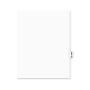  Side Tab Dividers, Exhibit Q, Letter, White, 25/Pack
