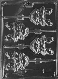   SILLY REINDEER LOLLY Chocolate Candy Mold Soap 3 x 2 3/4  