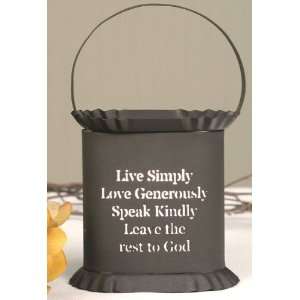   Live Simply Love Generously Oval Electric Wax Warmer