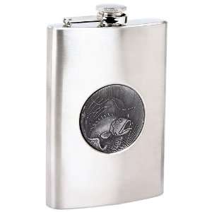  200 Of Best Quality Ss Flask With Fishing Emblem By Maxam 