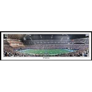   Dallas Cowboys 23 Yard Line Hardwood Framed Poster