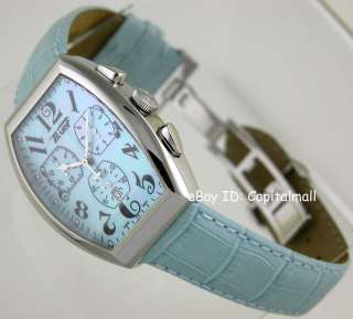 NEW TISSOT MOTHER OF PEARL CHRONO LEATHER LADIES WATCH  