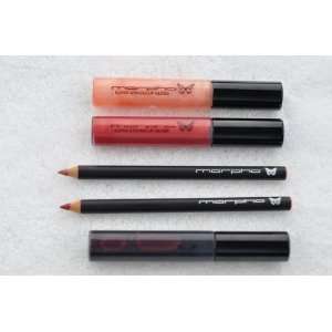  Zinnia lip stain, Farfalla lip gloss, Kabakaba lip gloss, Anamu lip 