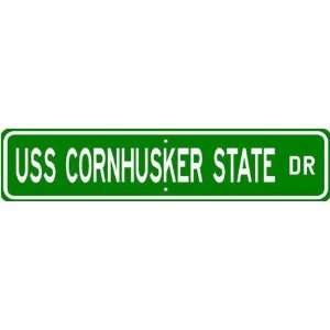  USS CORNHUSKER STATE ACS 6 Street Sign   Navy Ship Gift 