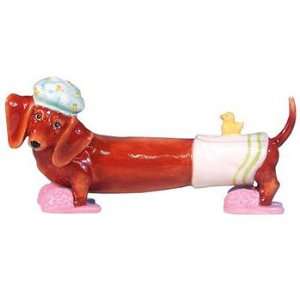  Hot Diggity Dog Bath Wiener Figurine
