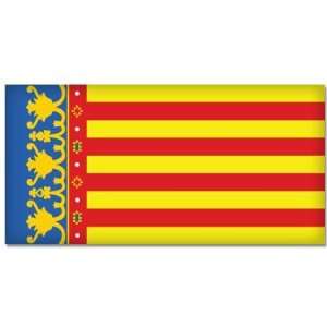  VALENCIA Spain Flag car bumper sticker decal 5 x 3 