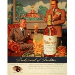  1943 Ad Philadelphia Whisky Bottle Cocktail Colonial 