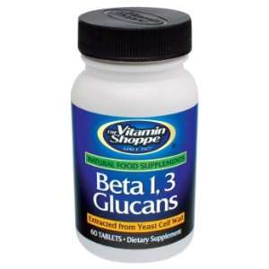  Vitamin Shoppe   Beta 1 3 Glucans, 200 mg, 60 tablets 