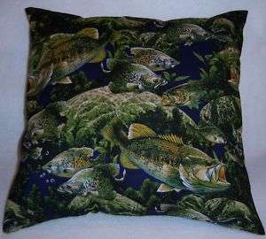 BASS Fish 16 Throw Pillow Cover Sham  