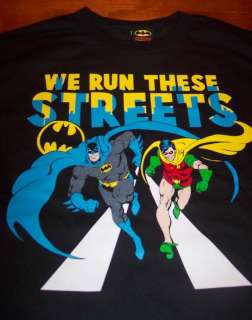 VINTAGE STYLE Dc Comics BATMAN AND ROBIN T Shirt LARGE NEW  