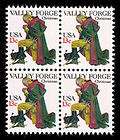 Washington at Valley Forge on old U.S. Postage Stamps
