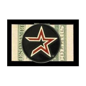  Lg. MLB Logo Cut Money Clip   Houston Astros: Sports 