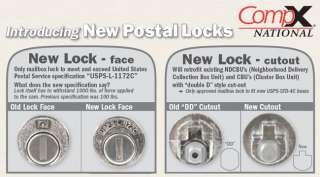USPS 1172C Spec. Pedestal/Unit Mailbox Lock C9200  
