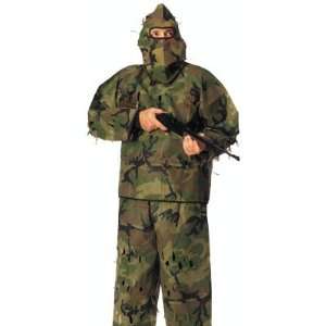   : Woodland camouflage 3 d body blind ghillie suit: Sports & Outdoors