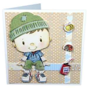   Patchwork Pals Luxury Card Making Kit: Billy Blue & Beige: Electronics