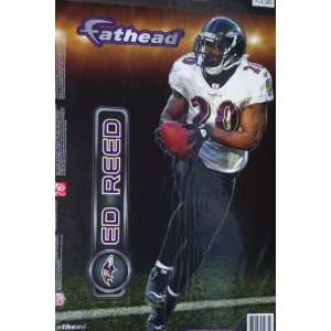  Ed Reed Fathead Baltimore Ravens NFL Official Wall Graphic 