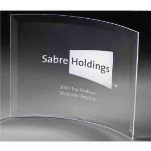  The Icon Collection   8 x 10 x 1/4   Curved glass award 