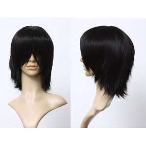   layered flip out natural black Wig for the daily life Toys & Games