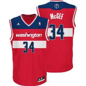 JaVale McGee Jersey: adidas Red Replica #34 Washington Wizards 