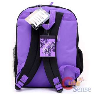   Backpack 16 Large Bag Purple Black Bieber Fever 843340046808  