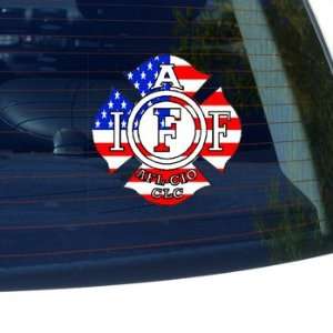 International Association of Firefighters IAFF USA FLAG   Car, Truck 