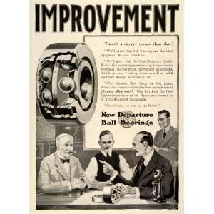   Ball Bearings Vintage Businessmen   Original Print Ad