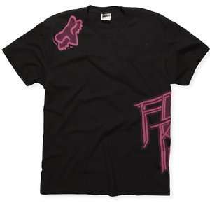 FOX DISCOTECH S/S TEE BLACK/PINK L 