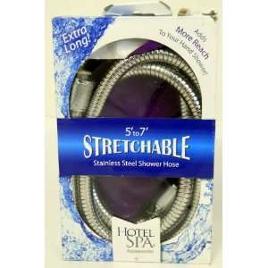  Hotel Spa Stretchable 5 to 7 Stainless Steel Shower Hose 