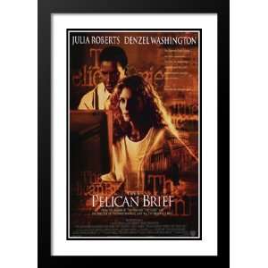 The Pelican Brief 32x45 Framed and Double Matted Movie Poster   Style 
