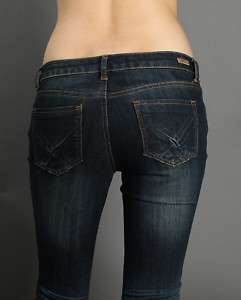 MOGAN Straight Leg Low Rise DarkBlue Denim Jeans 9/29  