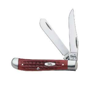   Old Red Mini Trapper Pocket Knife with Stainless Steel Blades, Old Red