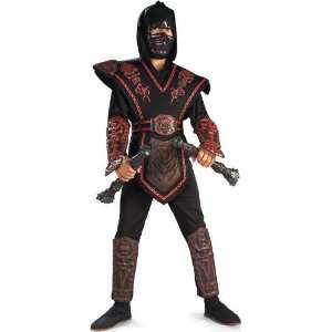  Deluxe Red Skull Ninja Child Costume: Toys & Games